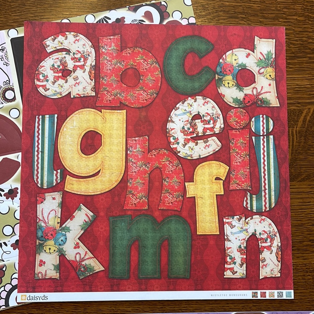 Scrapbooking Cardstock alphabet letters 10 full sheets NEW! + 7 partial - Picture 2 of 16